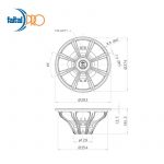 woofer NEODYNIUM FAITALPRO 15FH520 15" 600 W 4 Ohm – Image 2