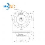 MID WOOFER FERRITE FAITALPRO 8FE200 8" 130 W 8 Ohm – Image 2