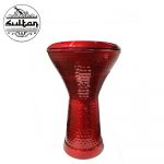 Darbouka égyptienne en aluminium Rouge – Image 2