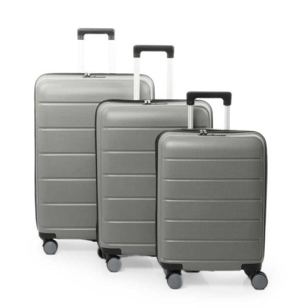 Lot de 3 valise en carbone NEW STYLE Gris
