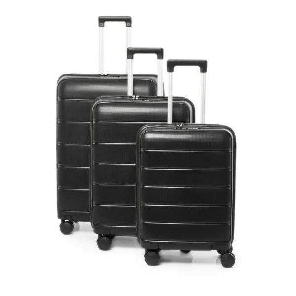 Lot de 3 valise en carbone NEW STYLE Noir