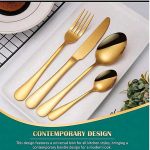 Ménagère 24 pcs doré – Image 3