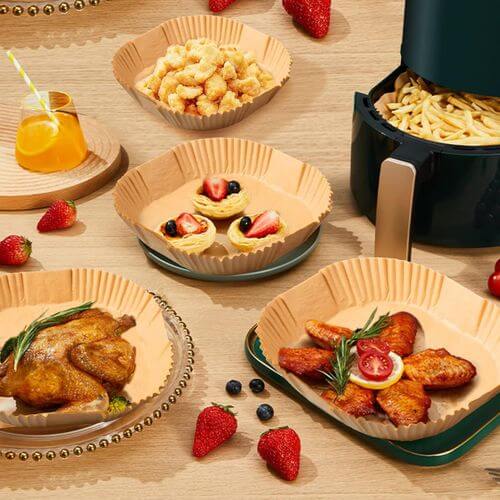 65e1f80065a66-1709307904 50 Papier cuisson Carré pour air fryer