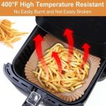 50 Papier cuisson Carré pour air fryer – Image 2