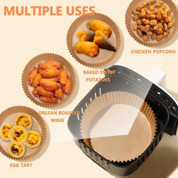 100 Papier cuisson pour air fryer