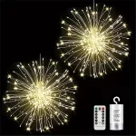 Guirlande LED Feux d'artifice lumineuse avec télécommande