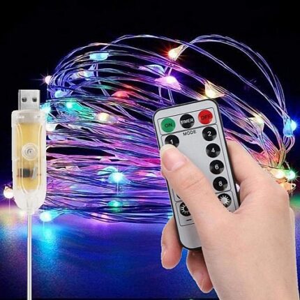 Guirlande Lumineuse USB Multicolore 100 LED RGB