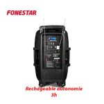 baffle portatif rechargeable avec 2 micro sans fil – Image 2