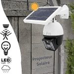 Lampe Solaire 60 watt avec Caméra Factice