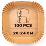 100 Papier Cuisson Air Fryer - 20cm – Image 3