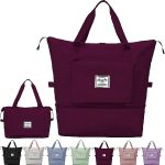 Sac de Voyage Pliable Bordeaux