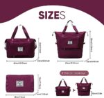 Sac de Voyage Pliable Bordeaux