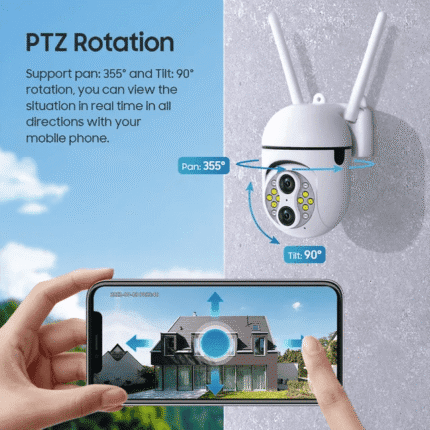 Caméra de Sécurité MINI Dôme à Double Objectif