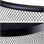 Corbeille Métallique. Poubelle de Bureau à Papier NOIR – Image 7