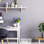 Corbeille Métallique. Poubelle de Bureau à Papier BLANC – Image 4