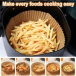 Papier cuisson airfryer rond 50 pcs – Image 3