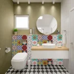 Carreaux Adhésifs Mural Autocollant en PVC 30CM*30CM - Color: FLOWER – Image 11