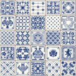 Carreaux Adhésifs Mural Autocollant en PVC 30CM*30CM - Color: INDIGO