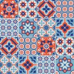 Carreaux Adhésifs Mural Autocollant en PVC 30CM*30CM - Color: PORTUGAL