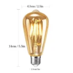 Ampoule vintage E27 – 4w – Lampe ST64 – Image 6