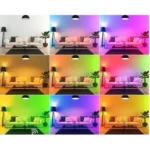 Lampe Led RGB – Blanc – E27 + Télécommande – Image 2