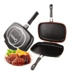 Poêle Double Face 36 cm - Granit Noir