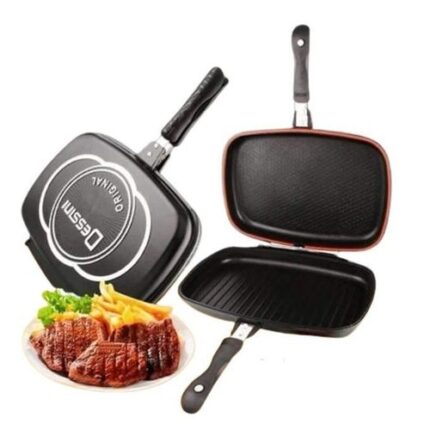 Poêle Double Face 36 cm - Granit Noir