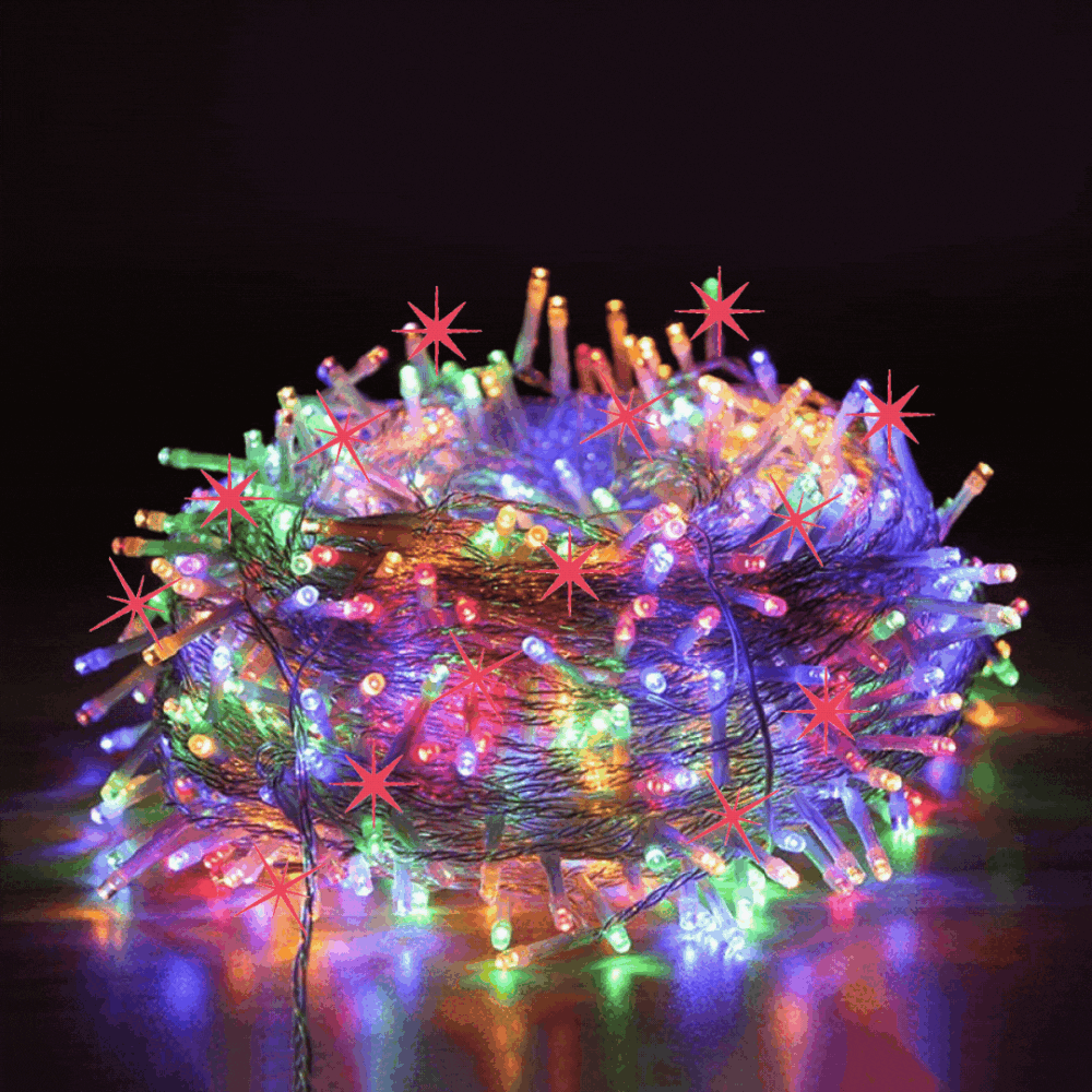 676363620737d-1734566754.gif Guirlande lumineuse décoratif - Kit 100 LED multicolore - RGB- 10M – Image 1