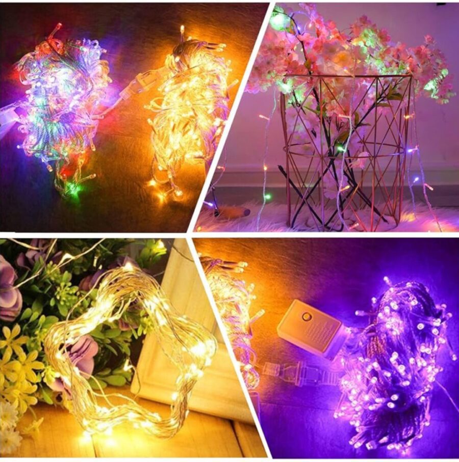 Guirlande lumineuse décoratif - Kit 100 LED multicolore - RGB- 10M – Image 5