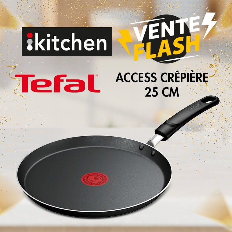 Crêpière Tefal Access 25 cm Noire Tunisie
