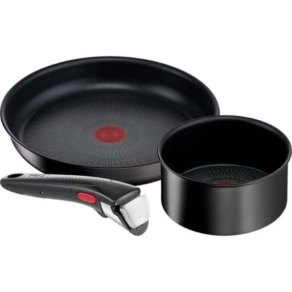 674fb12925512-1733275945.jpg Set Tefal : Poêle et casserole - 28 cm / 20 cm + poignée amovible – Image 1
