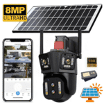 Camera 4G solaire Double Camera Zoom X10