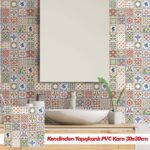 Carreau PVC autocollant BOSS TAPE floral 30x30 cm – Image 2