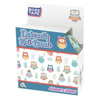 Ruban adhésif décoratif BOSS TAPE HIBOU 45mmx25m