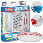 Barrière douche adhésive blanche 30mmx2m stop eau