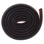 Barrière douche adhésive noire 27mmx1m stop eau – Image 2