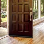 Boudin de porte marron avec baguette brosse adhésive – Image 3