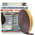 Joint porte/fenêtre type D marron isolation thermique