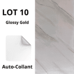 10 panneaux muraux autocollants glossy gold 30x60 cm بديل الرخام