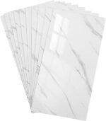 10 panneaux muraux autocollants statuario 30x60 cm بديل الرخام – Image 3