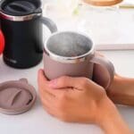 Mug de Voyage en Acier Inoxydable avec Couvercle – Image 7