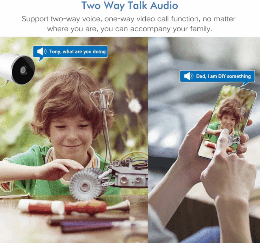 Caméra IP Wifi pour l'extérieur - Étanche - 1080P 2MP – Image 7