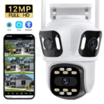 Caméra de Surveillance Externe - 3 Lentilles (8MP)