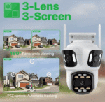 Caméra de Surveillance Externe - 3 Lentilles (8MP) – Image 2