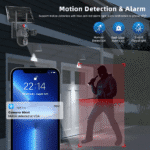 Caméra PTZ Extérieure 8MP 4K Wi-Fi à Énergie Solaire – Image 6