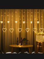 rideau lumineux en forme de cœur – Image 2